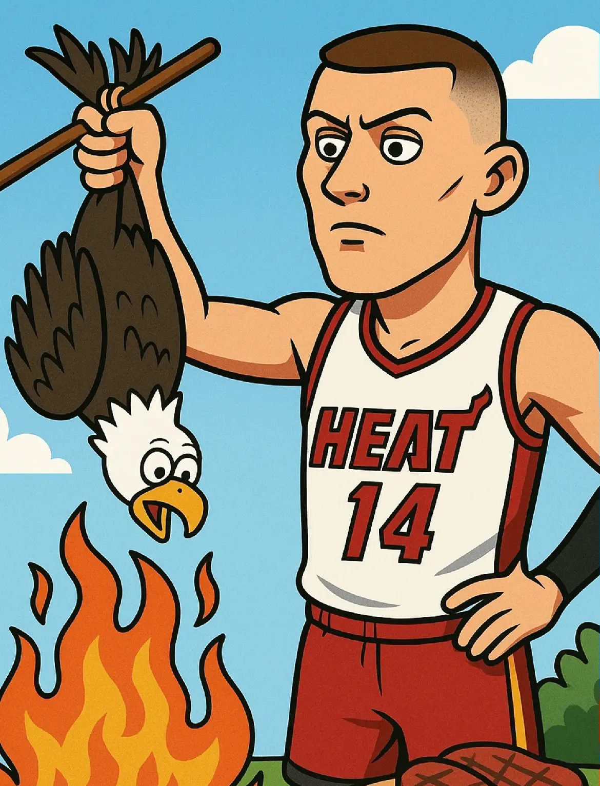 开云体育官方网站-热火压倒老鹰，稳坐东部第二位置的简单介绍